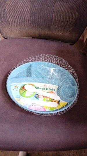 Biodegradable Kids Plate – 5-Compartment, BPA-Free | Jiaqi