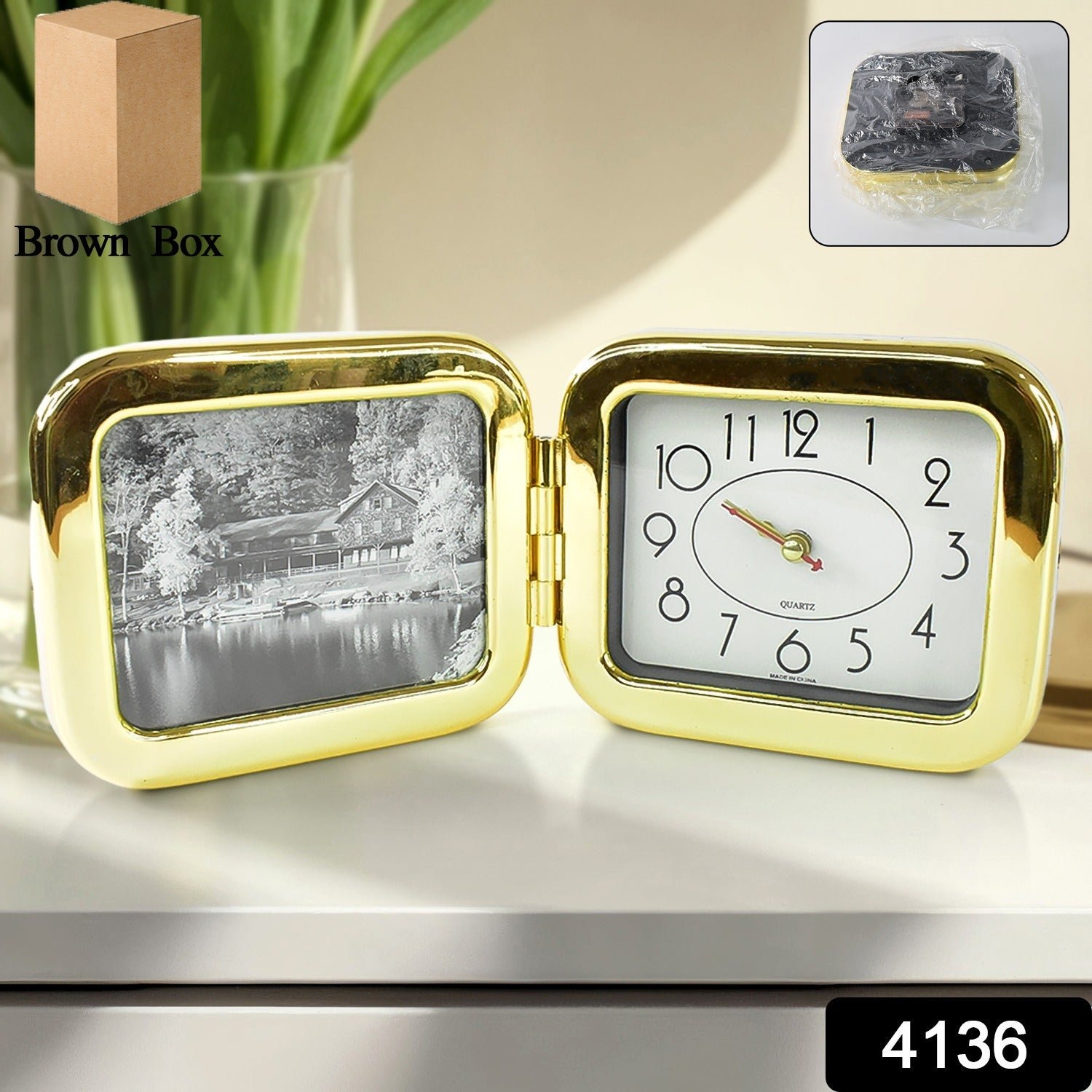 Foldable Desk Clock – Portable, Space-Saving Timepiece | VoltDesk