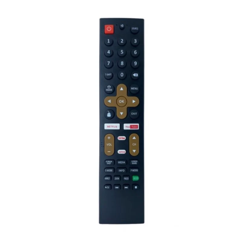 Smart TV Remote No. 1089 with Netflix - YouTube Functions- Compatible-Replacement for Treeview Smart TV LCD-LED Remote Control (Black)