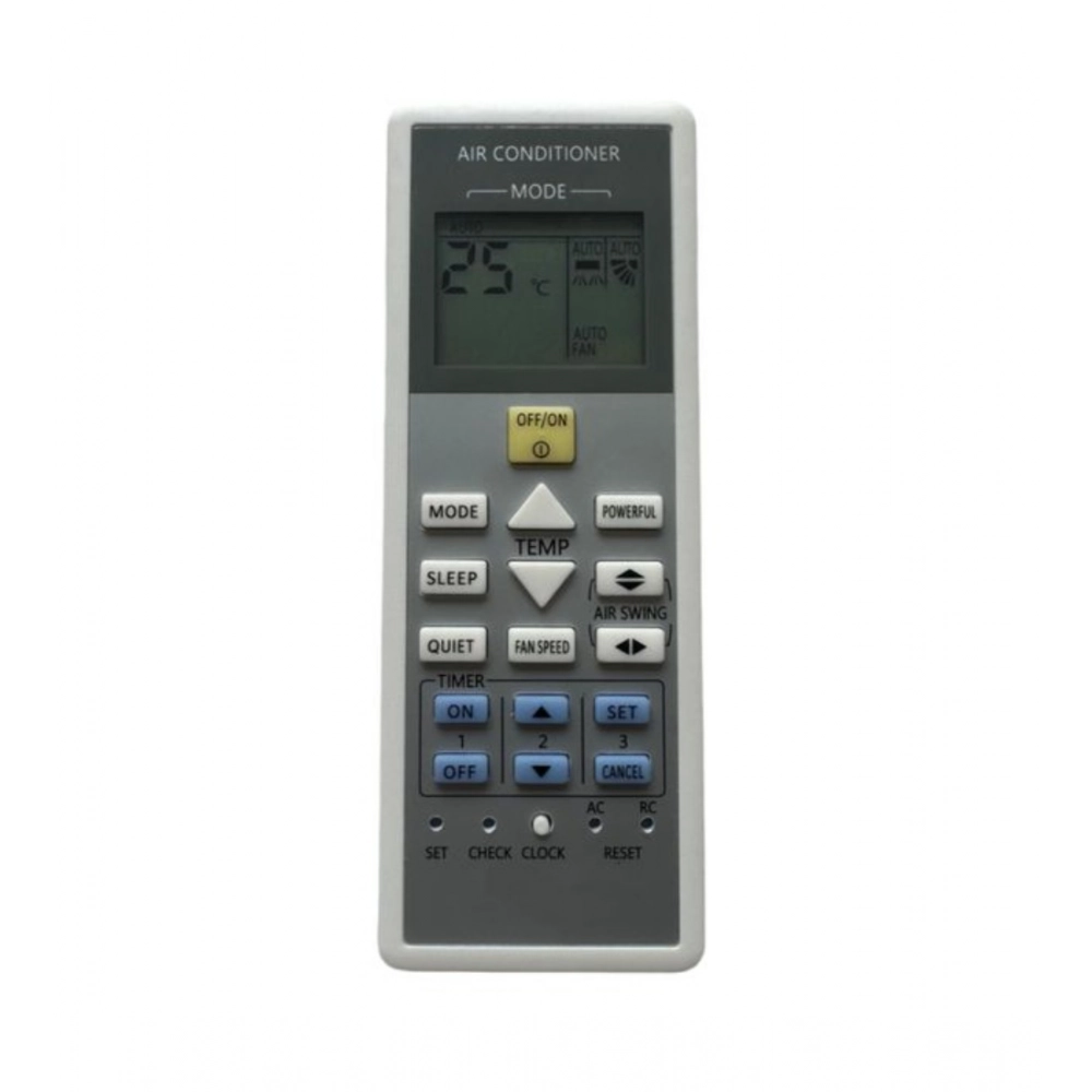 AC Remote No. 157B Compatible-Replacement for Panasonic AC Remote Control (Grey)