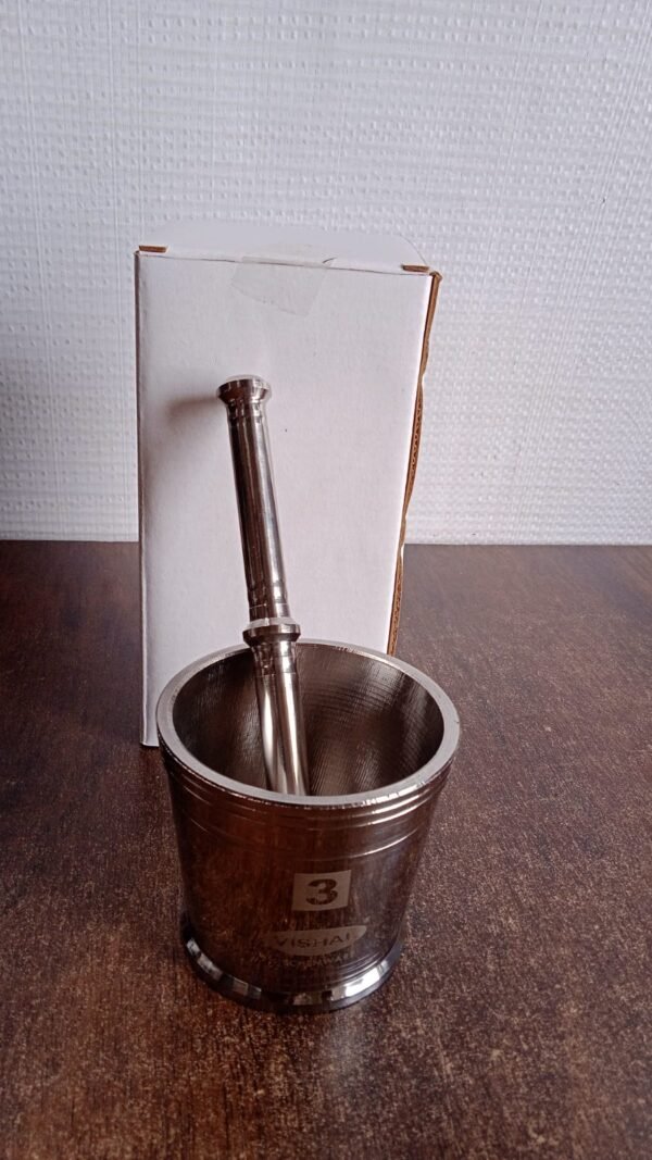 Stainless Steel Mortar & Pestle Set – Durable Kitchen Grinder