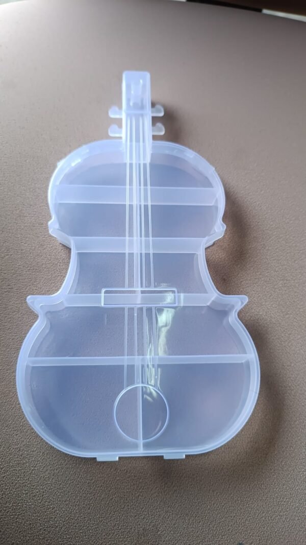 54d1b2e2-167b-4c90-bb14-9df07258d4d8 Violin Shape Storage Box – Multi-Compartment Organizer