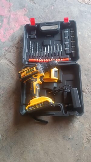 Cordless Drill Set – 21V Lithium Double Battery Kit | PowerXpert