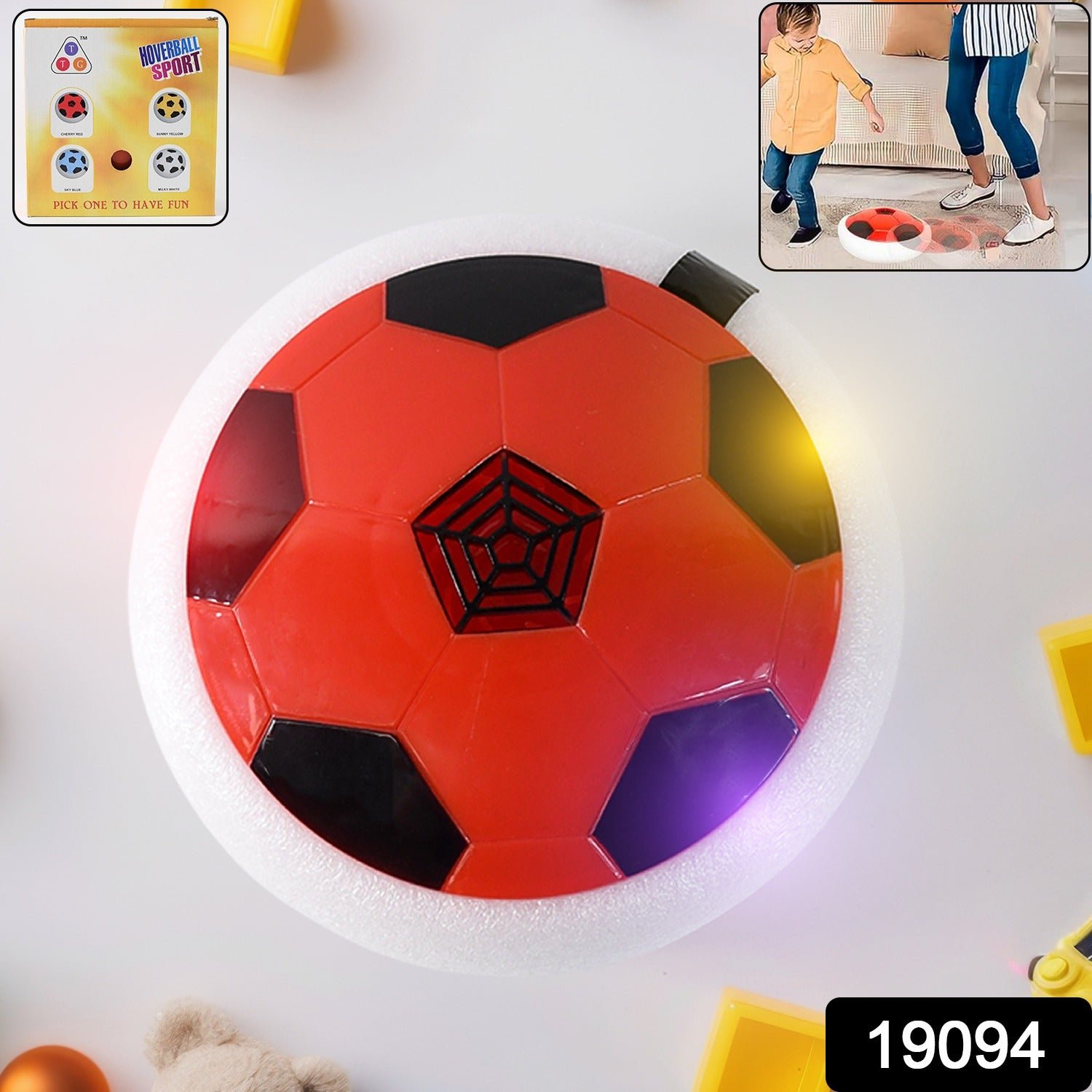 Hover Soccer Ball Toy – Safe Indoor Play with Foam Bumper