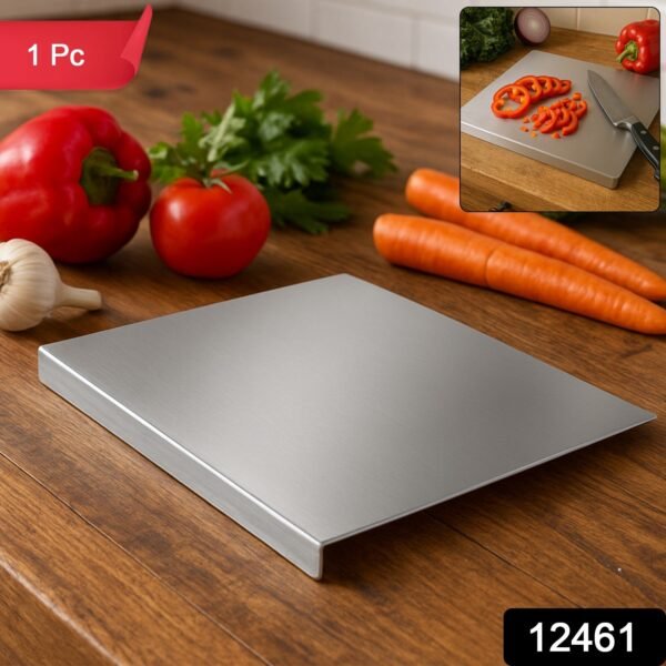 Stainless Steel Anti-Bacterial Chopping Board – Heavy-Duty & Hygienic