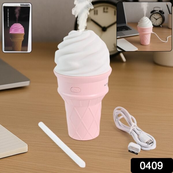 Ice Cream Cone Humidifier – Portable Cool Mist Air Freshener