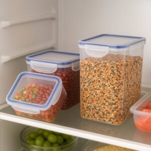 Airtight Food Storage Containers – Set of 3 with Leak-Proof Lids | Organivo