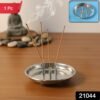 Stainless Steel Agarbatti Stand – Triple Stick Incense Holder