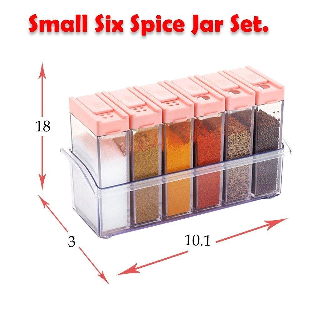 58_b00eb4aa-bb7a-444e-b65c-4c9a2bd6bb49 Plastic Spice Jars – Airtight 6-Piece Multicolor Set | Tidy Table