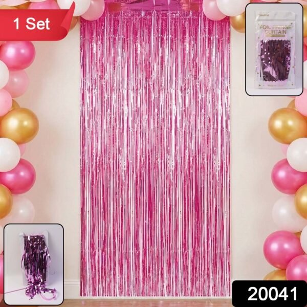 Foil Fringe Curtain – Metallic Shimmer Party Backdrop