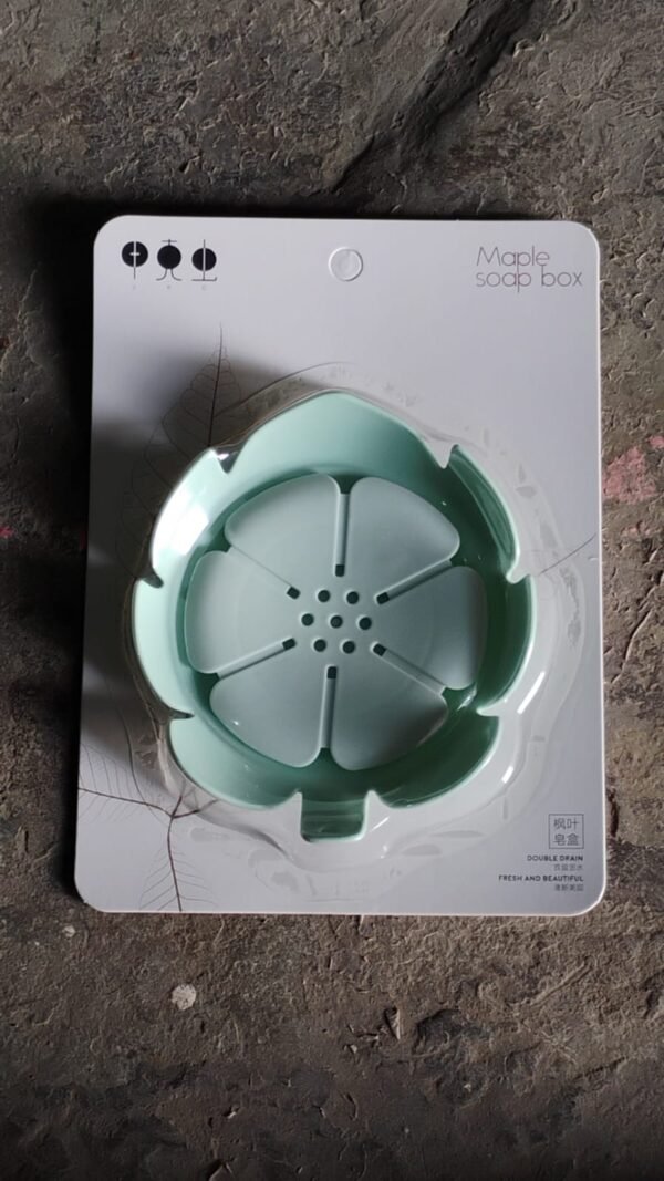 Plastic Soap Dish – Self-Draining Floral Design | VelvetBubbles