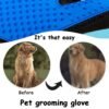 Pet Grooming Deshedding Glove – Gentle Fur Removal & Massage