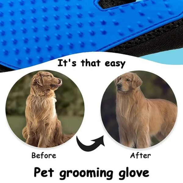 Pet Grooming Deshedding Glove – Gentle Fur Removal & Massage