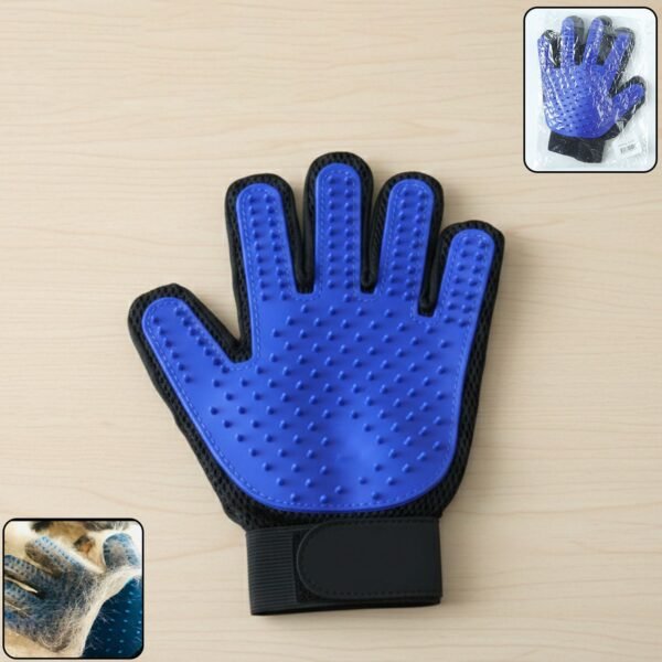 Pet Grooming Deshedding Glove – Gentle Fur Removal & Massage