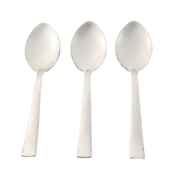 Dining Spoons Set of 3 – Rust-Resistant with Comfortable Grip
