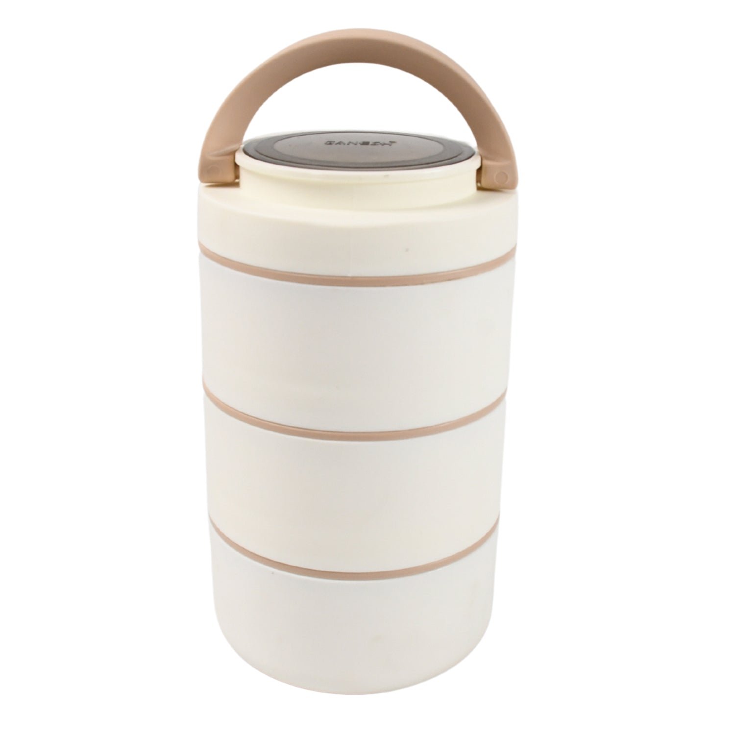 Stainless Steel Lunch Box – 3 Layer, Leak-Proof | Ganesh