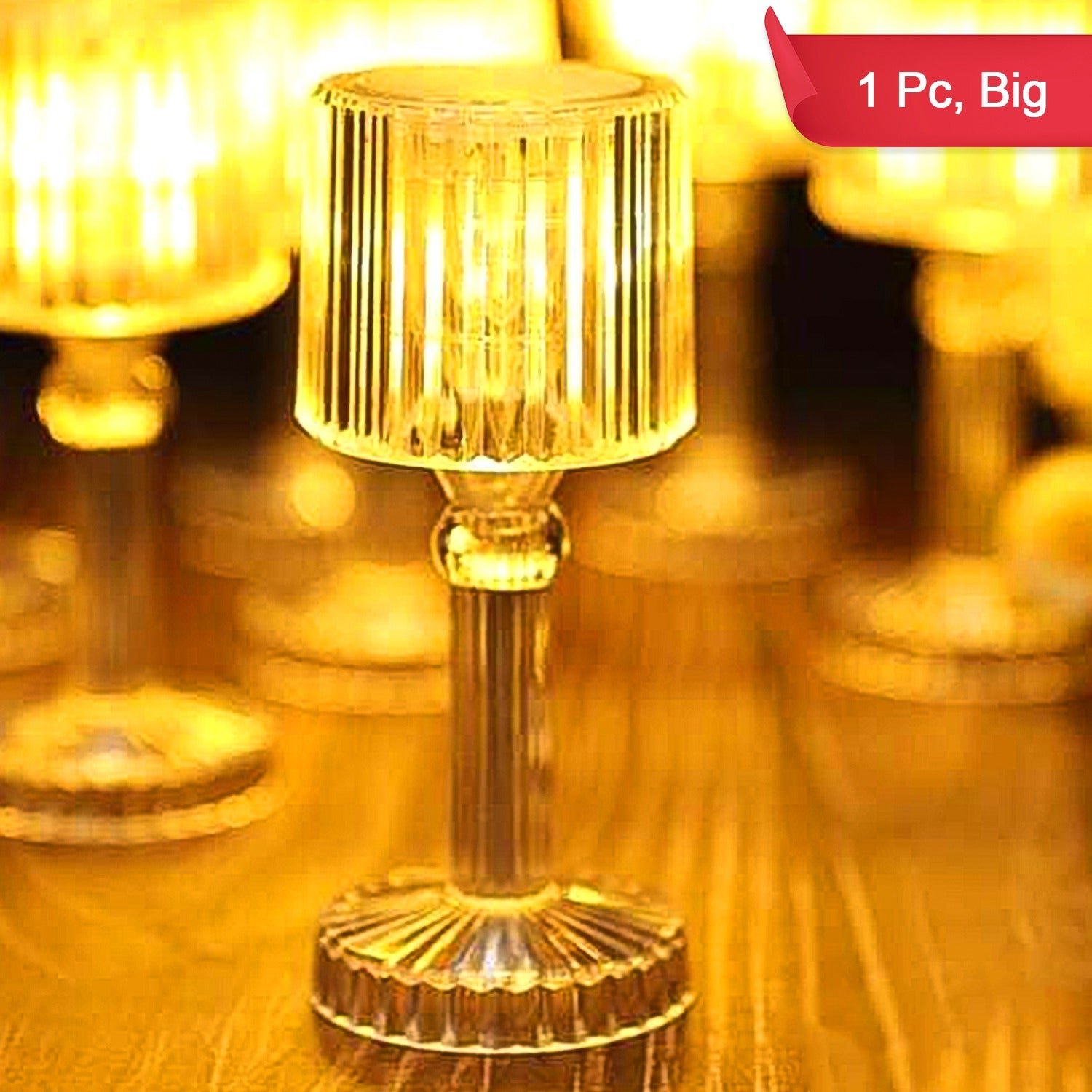 Crystal LED Desk Lamp – Portable Acrylic Glow | Deskrova