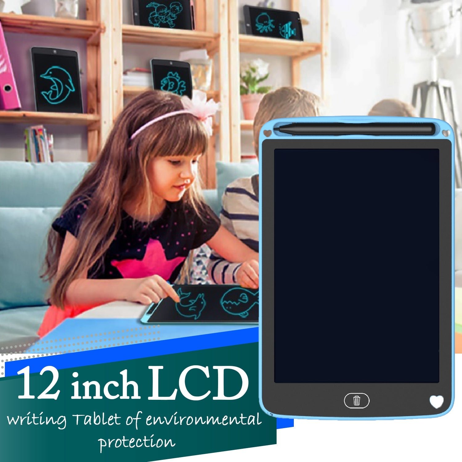 LCD Writing Board for Kids – 10-inch Digital Notepad | Play & Move
