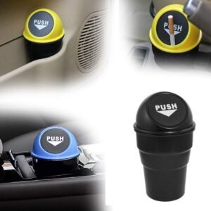 Car Dustbin – Portable Mini Trash Bin & Ashtray | Velvet Wheels