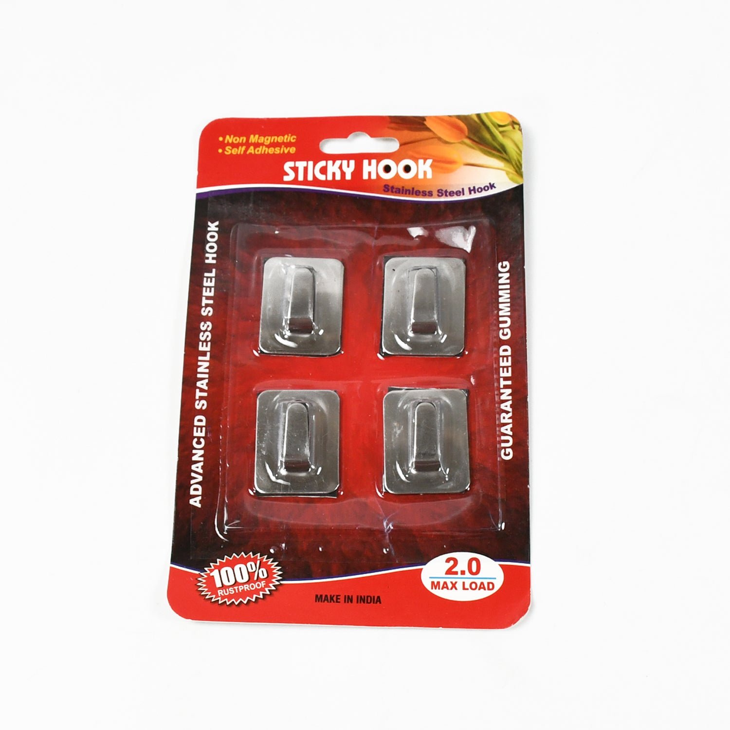 Self-Adhesive Wall Hooks – Heavy Duty Steel | GlimmerHome