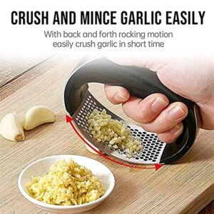 Garlic Press – Rocking Stainless Steel Ginger Mincer for Kitchen | GripChef