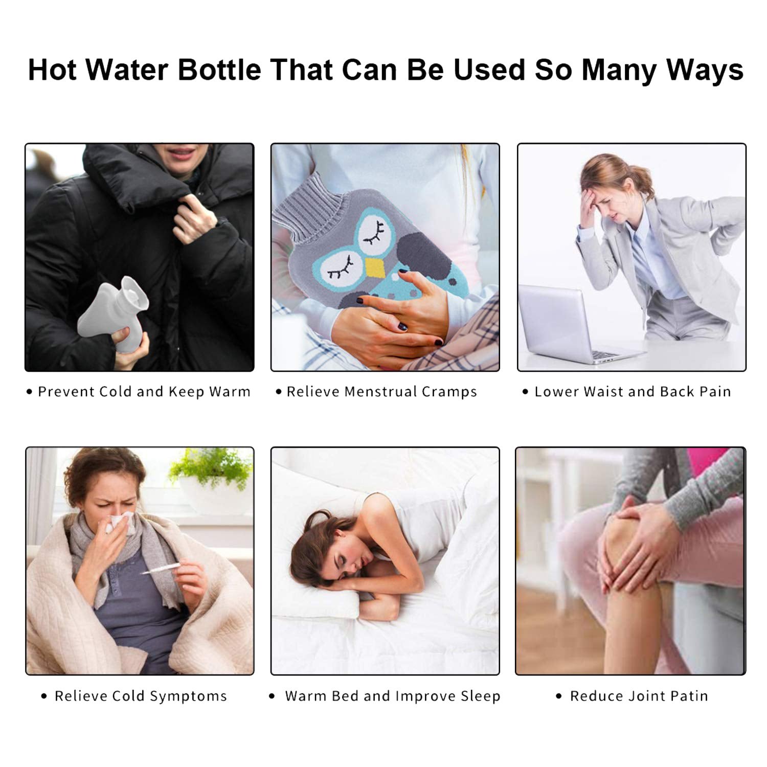 Doremon Hot Water Bag – Soft Cover for Pain Relief | Velvet Wellness