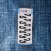 Metal Tic Tac Hair Clips – 12 Pcs Matt Black Set | Calm & Curl