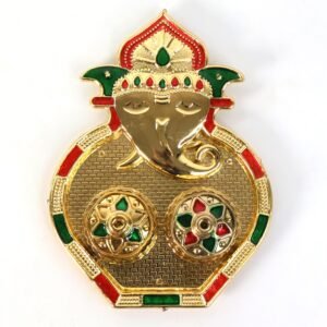 Ganesh Kumkum Box – Decorative Twin Containers for Pooja