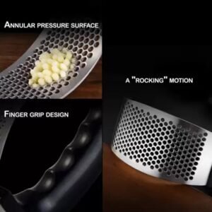 Stainless Steel Garlic Press – Ergonomic & Easy Clean | Quickslice