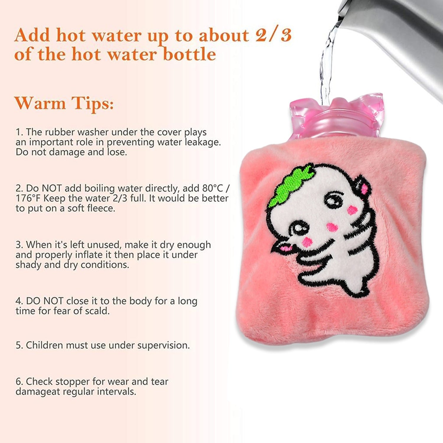 Pink Hot Water Bag – Soft Cover for Pain Relief | Indo Glow