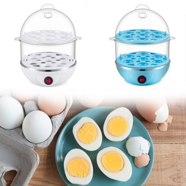 Electric Egg Boiler – 2 Layer Steamer & Poacher |
