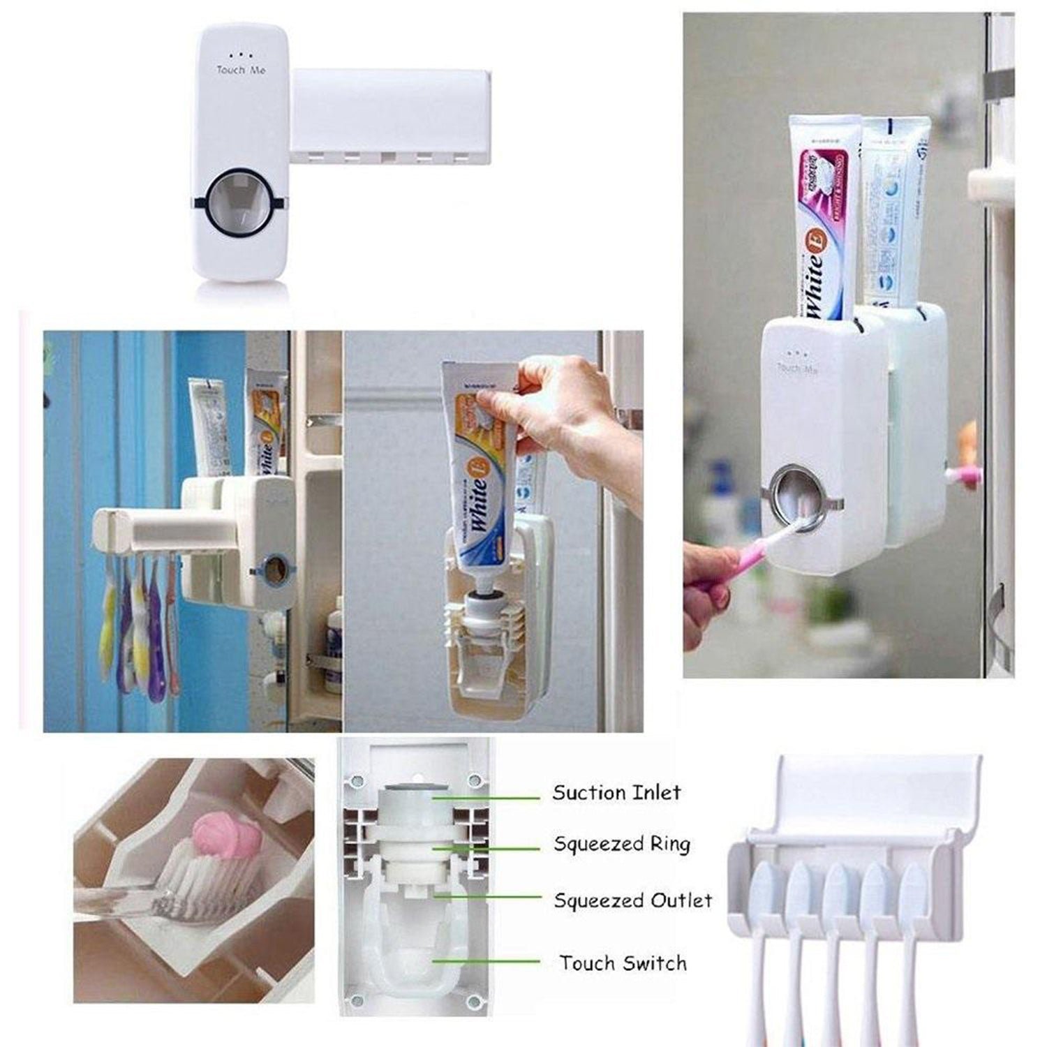 Automatic Toothpaste Dispenser – Hygienic Wall Mount | BrushedUp