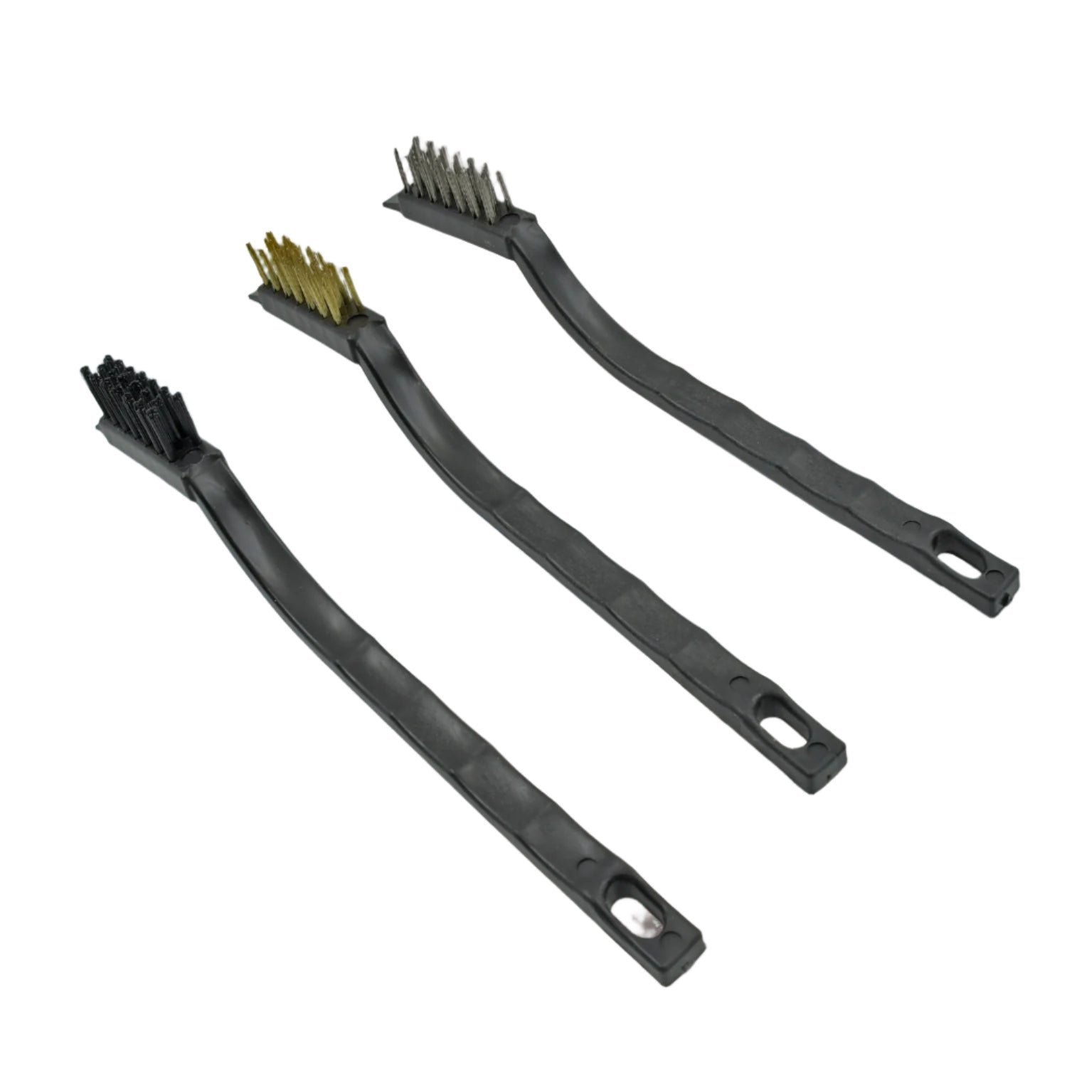 Mini Wire Brush Set – Steel, Nylon, Brass for Cleaning |