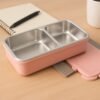 BPA-Free 2-Compartment Lunch Box – Leakproof & Compact Design