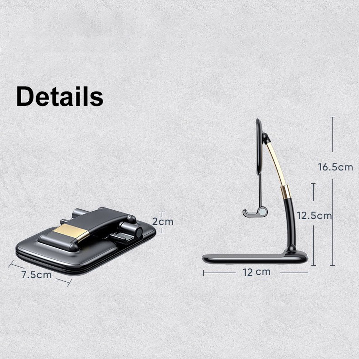 Foldable Phone Holder – Adjustable Desk Stand for Mobiles | PHOBIA