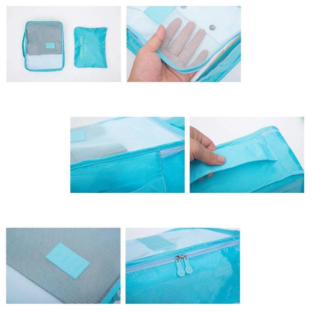 Cloth Organizer Pouch – 6 Pcs Travel Laundry Bags |
