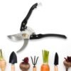 Garden Shears – High Carbon Steel Blades, Non-Slip Grip | Velvet Wipe