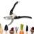 Garden Shears – High Carbon Steel Blades, Non-Slip Grip | Velvet Wipe
