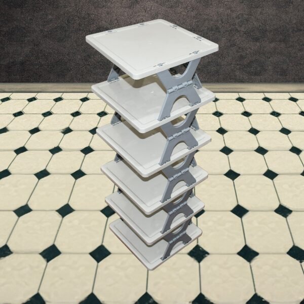 Foldable Shoe Rack 6-Layer – Space-Saving Organizer | Organivo