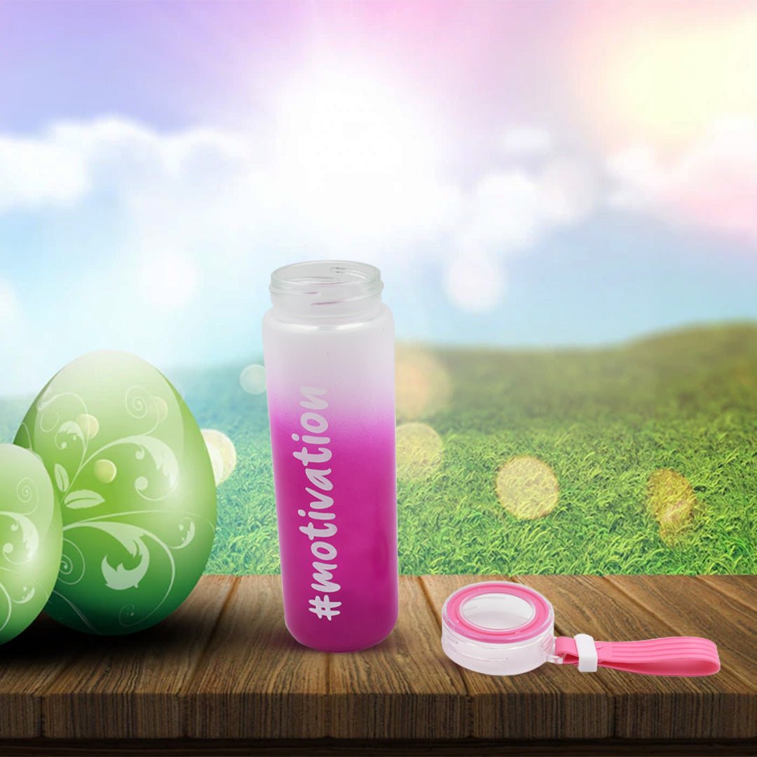 Glass Water Bottle – 350 ML Motivational | Own Hydrate