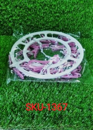 Cloth Drying Hanger – Round with 24 Clips, Space-Saving | Indo Glow