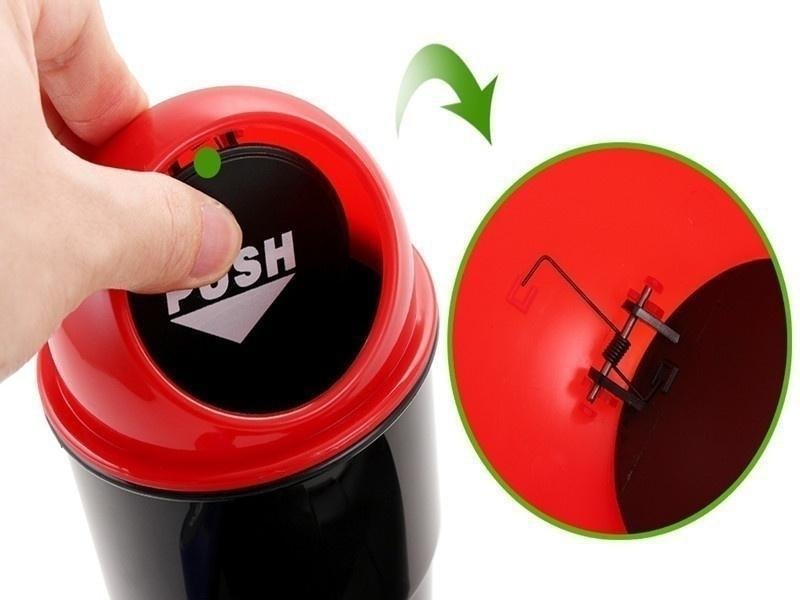 Car Dustbin – Portable Mini Trash Bin & Ashtray | Velvet Wheels