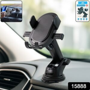 Car Mobile Holder – Adjustable 360° Suction Mount with One-Touch Lock