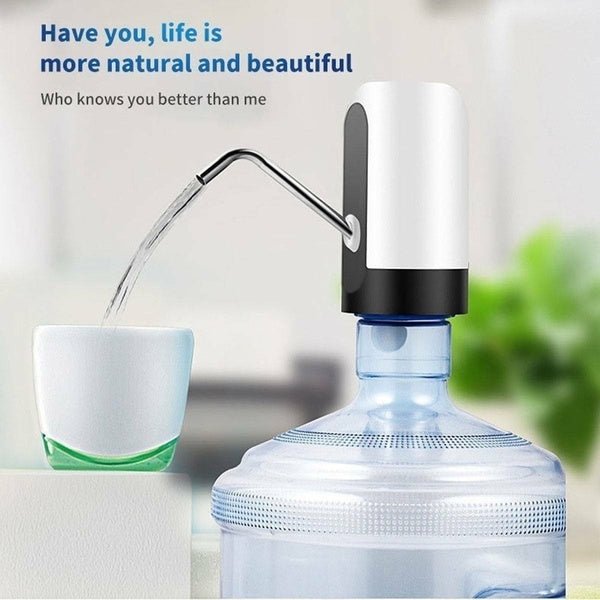 Automatic Water Pump – USB Rechargeable for 20L Bottles | Tidy Table