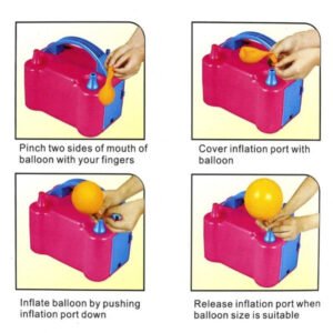 Electric Balloon Pump – Dual Nozzle Inflator | Play & Move