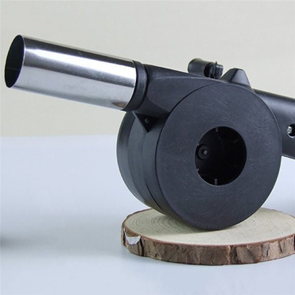 BBQ Air Blower Fan – Portable Hand Crank for Charcoal Grills | Velvet Wheels