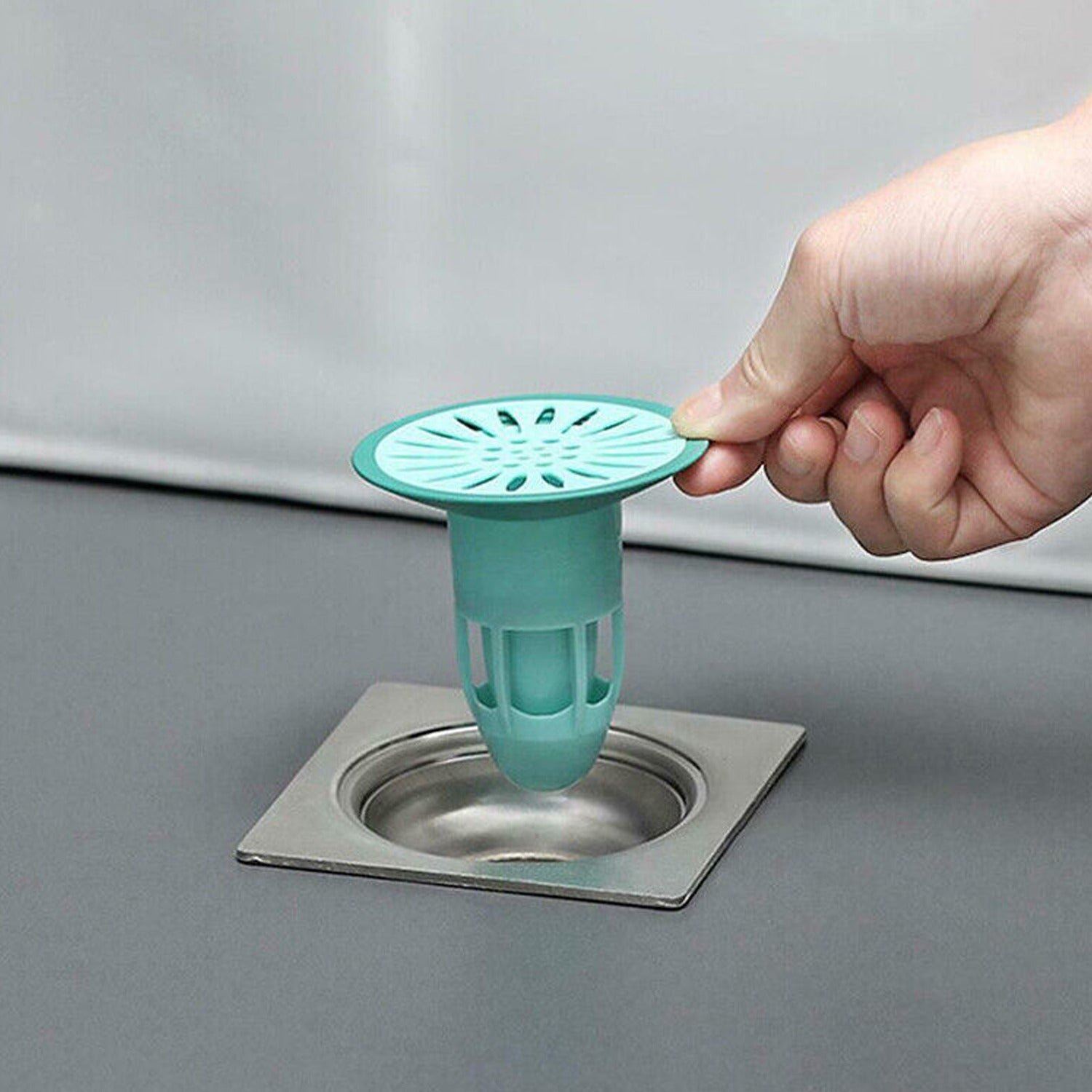Silicone Floor Drain Stopper – Anti-Odor Hair Trap | Calm & Curl
