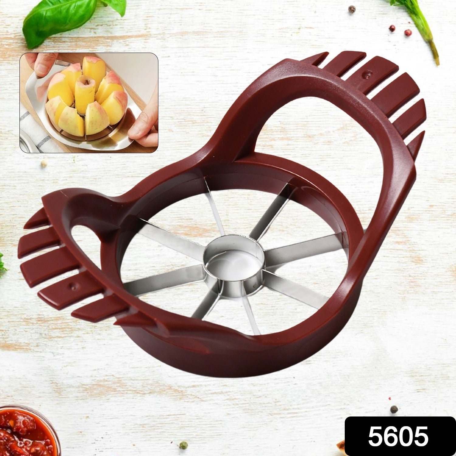 Apple Slicer – Stainless Steel Fruit Divider & Core Remover | Indo Glow