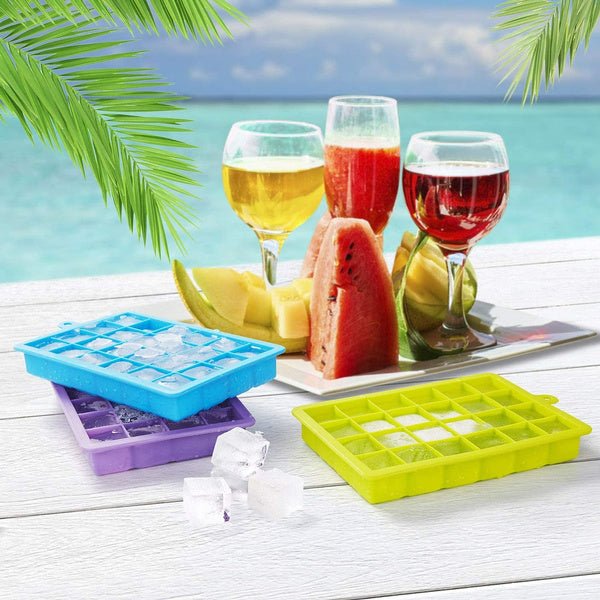 Silicone Ice Cube Tray – 24-Cavity Flexible & Stackable | ChillPour