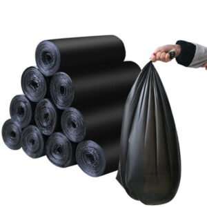 Small Garbage Bags – Heavy-Duty Black 17x19 Inch | FERVENT